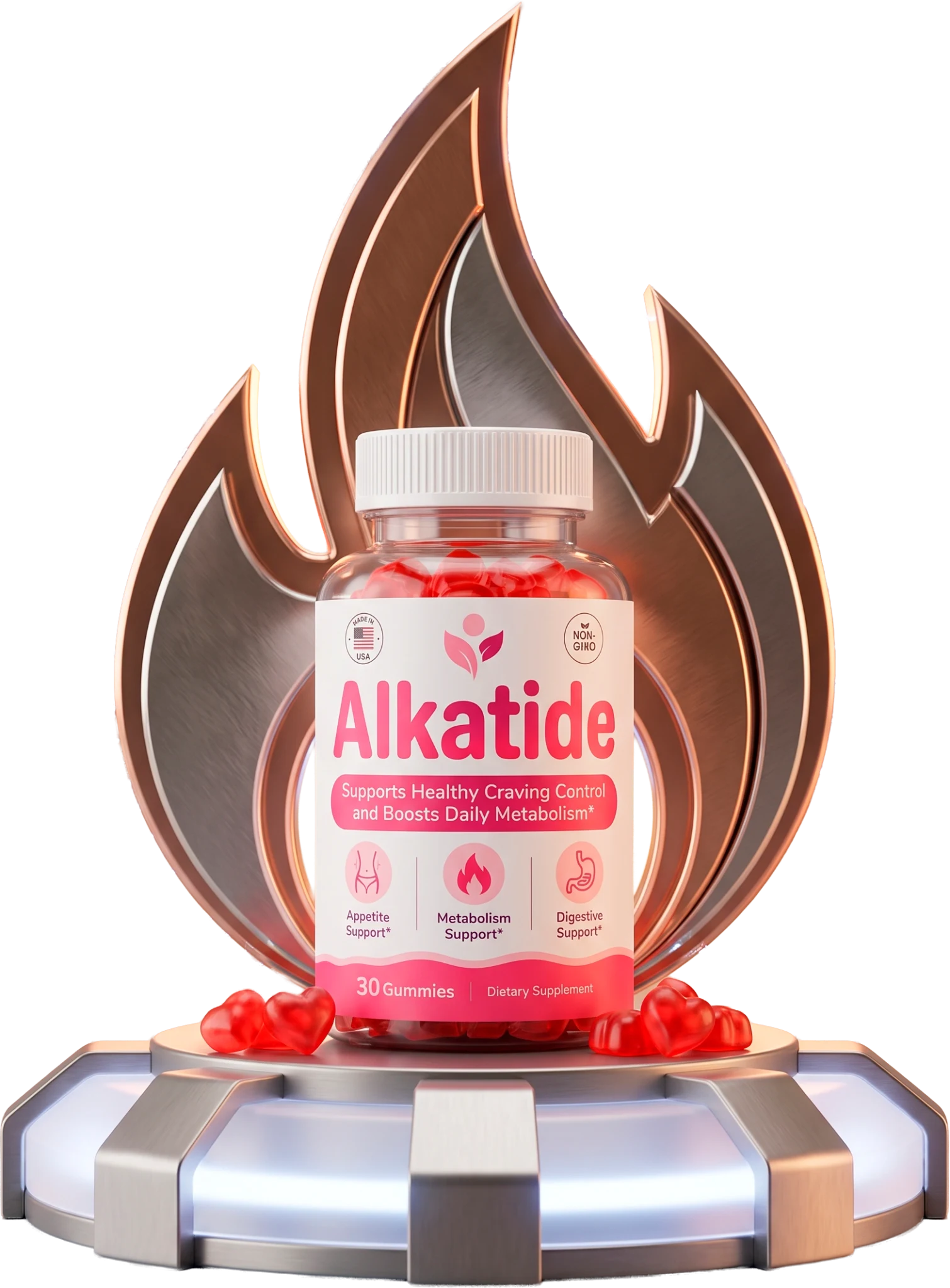 Alkatide apple cider vinegar gummies — appetite, metabolism, and digestive support
